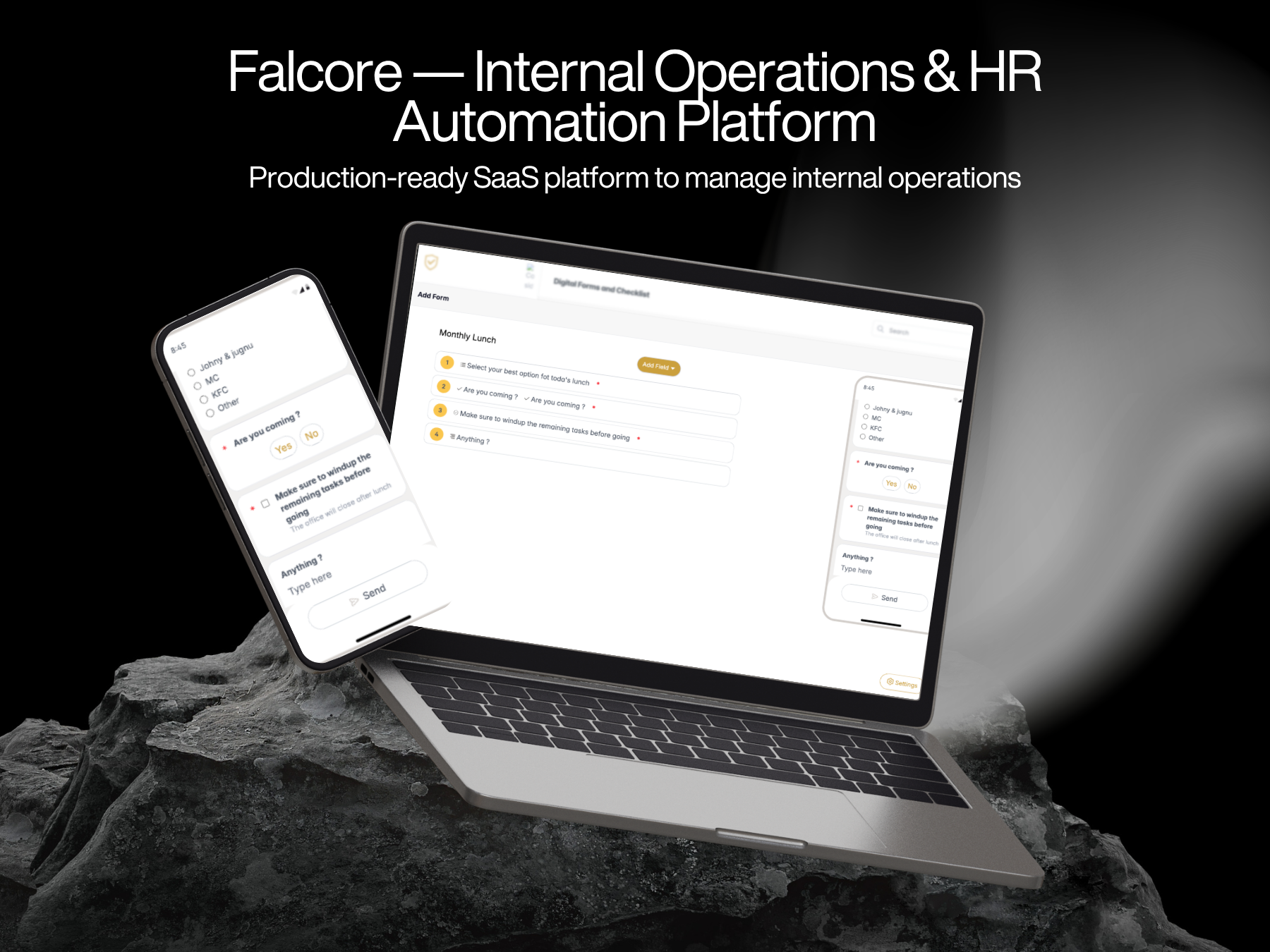 Falcore — Internal Operations & HR Automation Platform